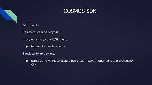 ABCI是Cosmos中的應用區塊鏈接口，連接狀態機和Tendermint底層共識。ABCI 事件可以標記驗證人被罰沒或者獲得通脹獎勵等事件。